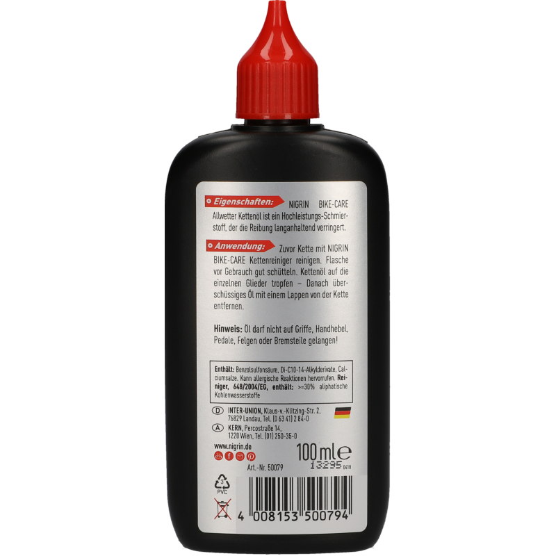 NIGRIN BIKE-CARE olje za verigo za vse vremenske razmere 100 ml - slika 2