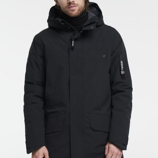 Tenson Vision Parka Men črna – moška zimska parka z vodoodbojno zaščito