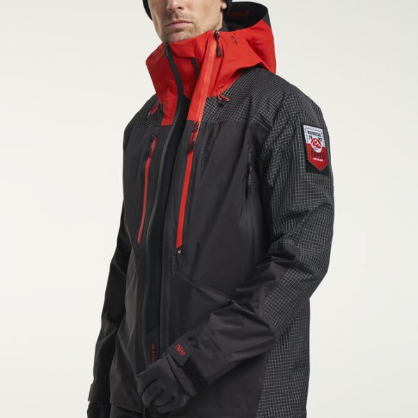 tenson TXlite Nunataq Jacket Men črna moška smučarska jakna z MPC Extreme X 20.000 mm, lepljenimi šivi in RECCO sistemom
