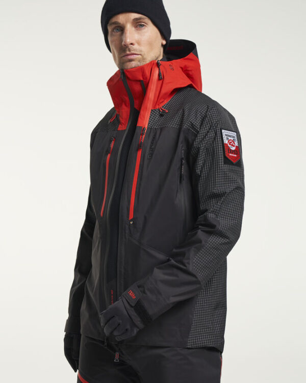 tenson TXlite Nunataq Jacket Men črna moška smučarska jakna z MPC Extreme X 20.000 mm, lepljenimi šivi in RECCO sistemom
