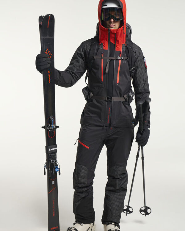 enson TXlite Nunataq Jacket Men črna moška smučarska jakna z MPC Extreme X 20.000 mm, lepljenimi šivi in RECCO sistemom