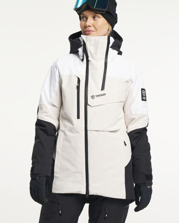 Tenson Aeron Ski Jacket Women off-white – ženska smučarska jakna z vodoodbojno zaščito