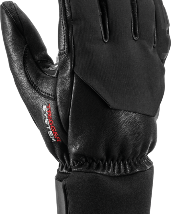 LEKI Hevon 3D Black smučarske rokavice – sprednji pogled