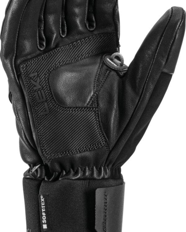LEKI Hevon 3D Black – premium kozje usnje in neopren