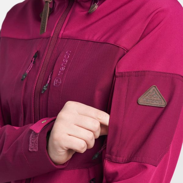 Himalaya ženska softshell jakna Dark Fuchsia – detajl