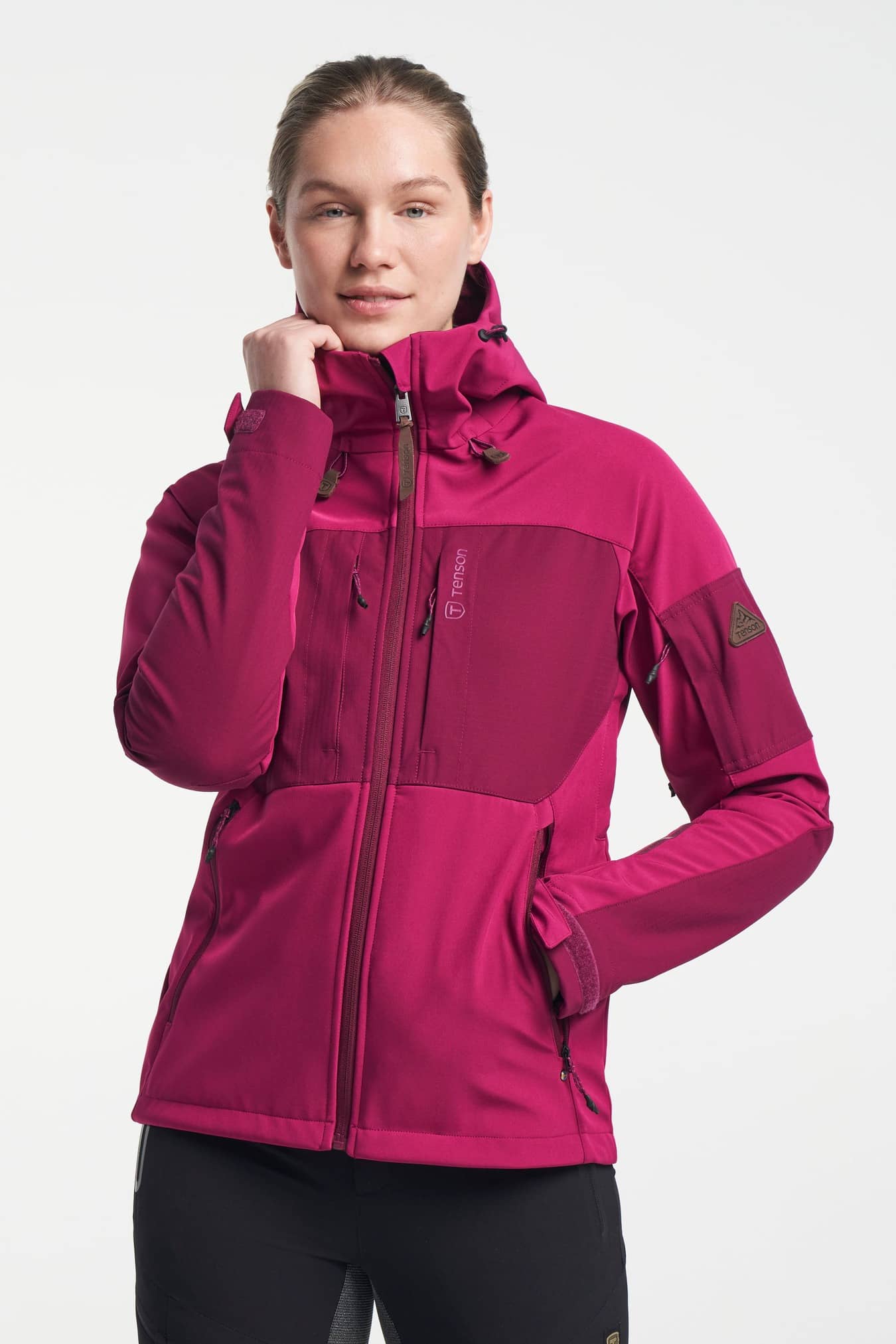 Himalaya ženska softshell jakna Dark Fuchsia – spredaj