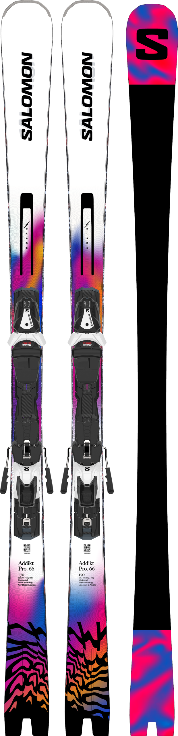 Salomon Addikt Pro 66 + MI12 – smuči z vezmi 26/27 - slika 9