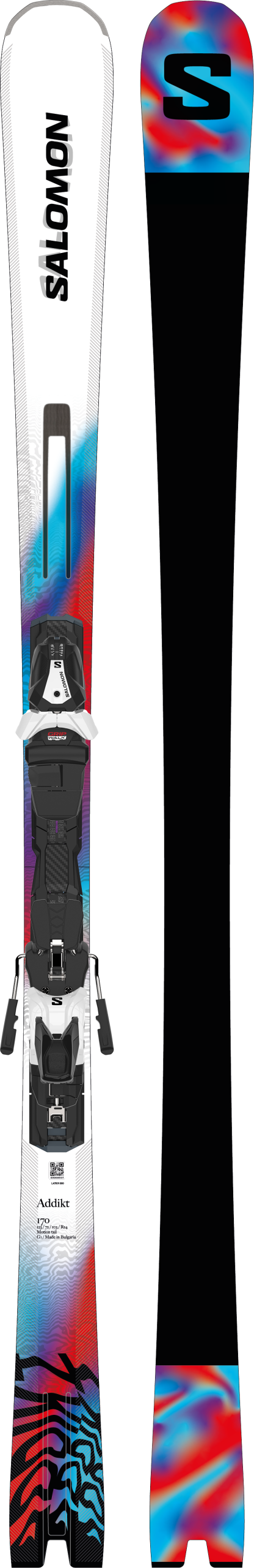 Salomon Addikt + MI12 – Skis with Bindings 26/27 - Image 6