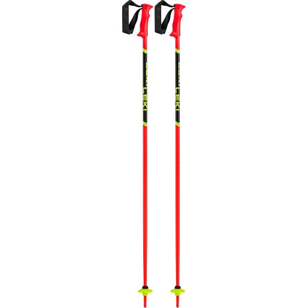 LEKI Racing Kids otroške smučarske palice 65344301 bright red black neonyellow