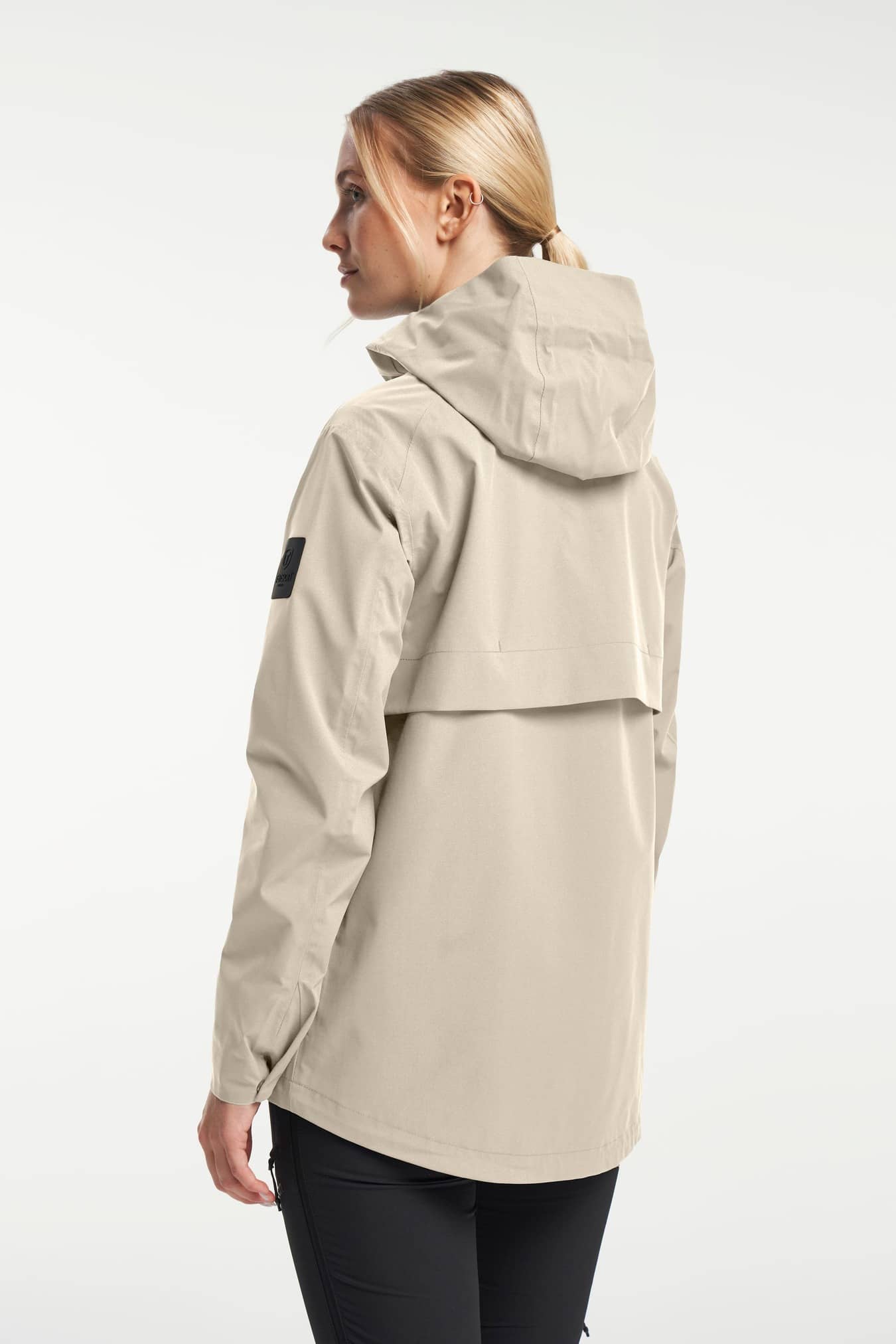 Tenson Misty Shell ženska jakna Light Beige zadnja stran