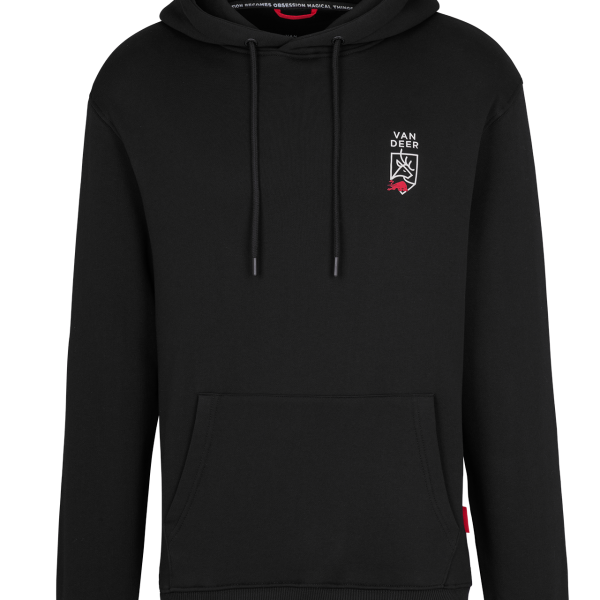Van Deer Essential Hoodie – črna