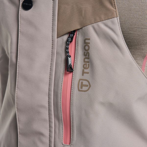 Tenson Nayoro Shell ženske smučarske shell hlače – taupe