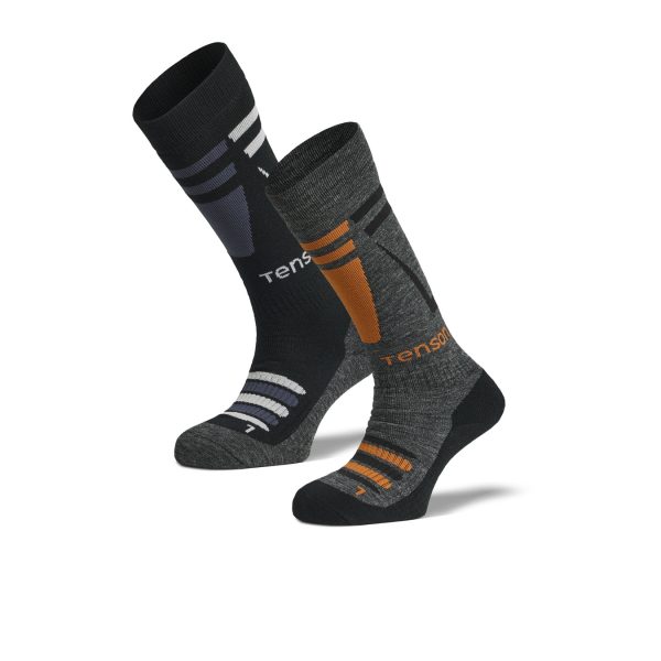Tenson Core Ski Sock 2-Pack smučarske nogavice, 2 para – temno oranžna