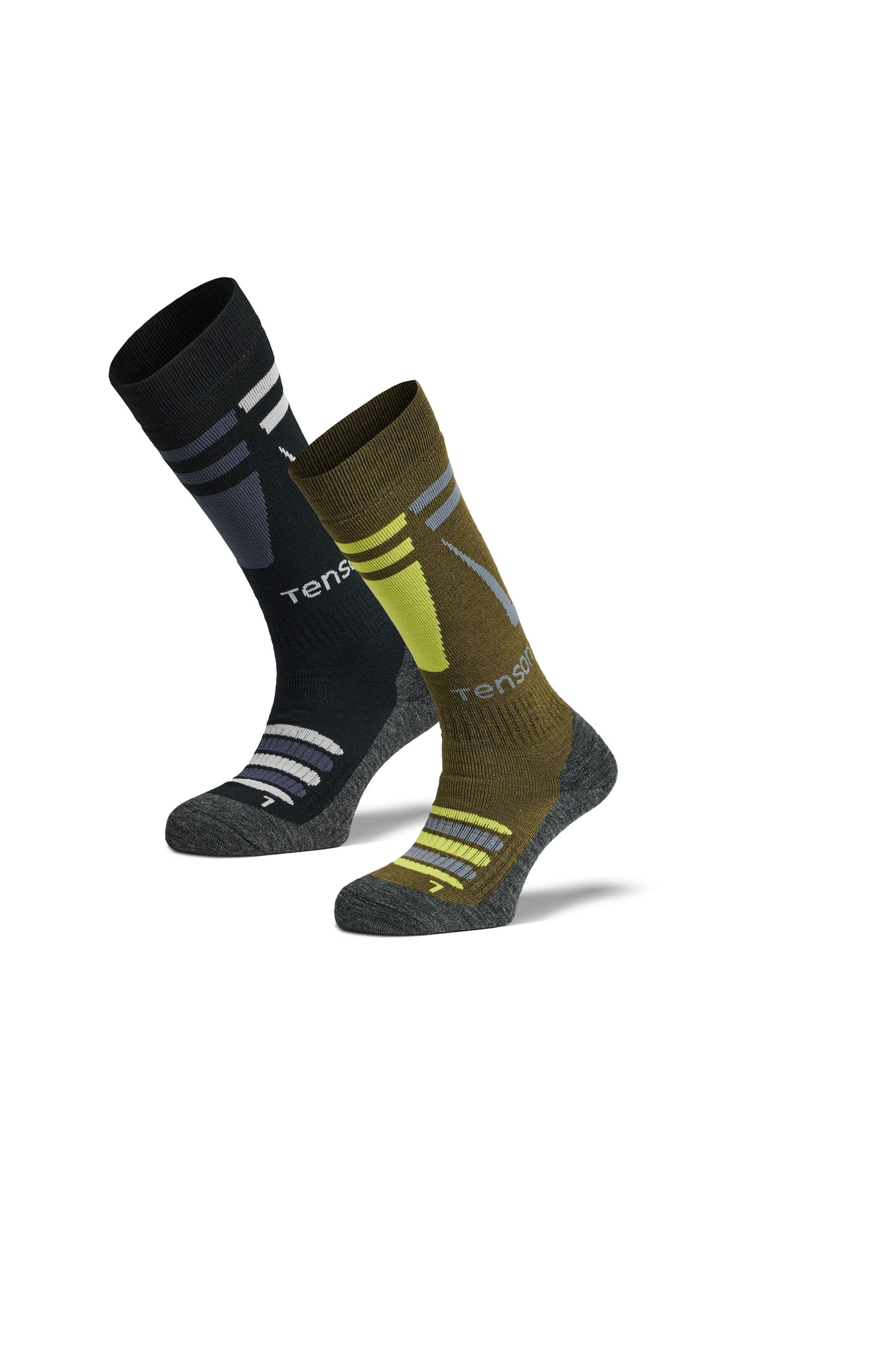 Tenson Core Ski Sock 2-Pack smučarske nogavice, 2 para – temno olivna