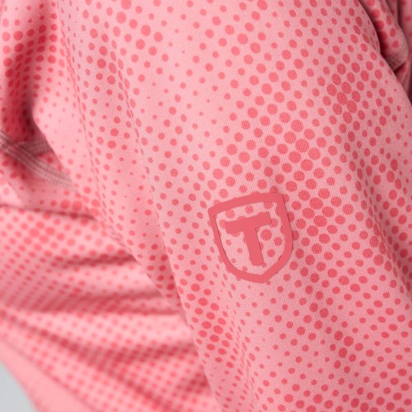 Tenson AermaX Half Zip Print ženska termo majica – roza